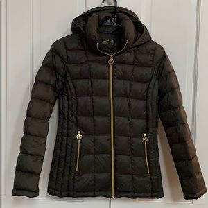 MICHAEL KORS packable down jacket w removable hood
